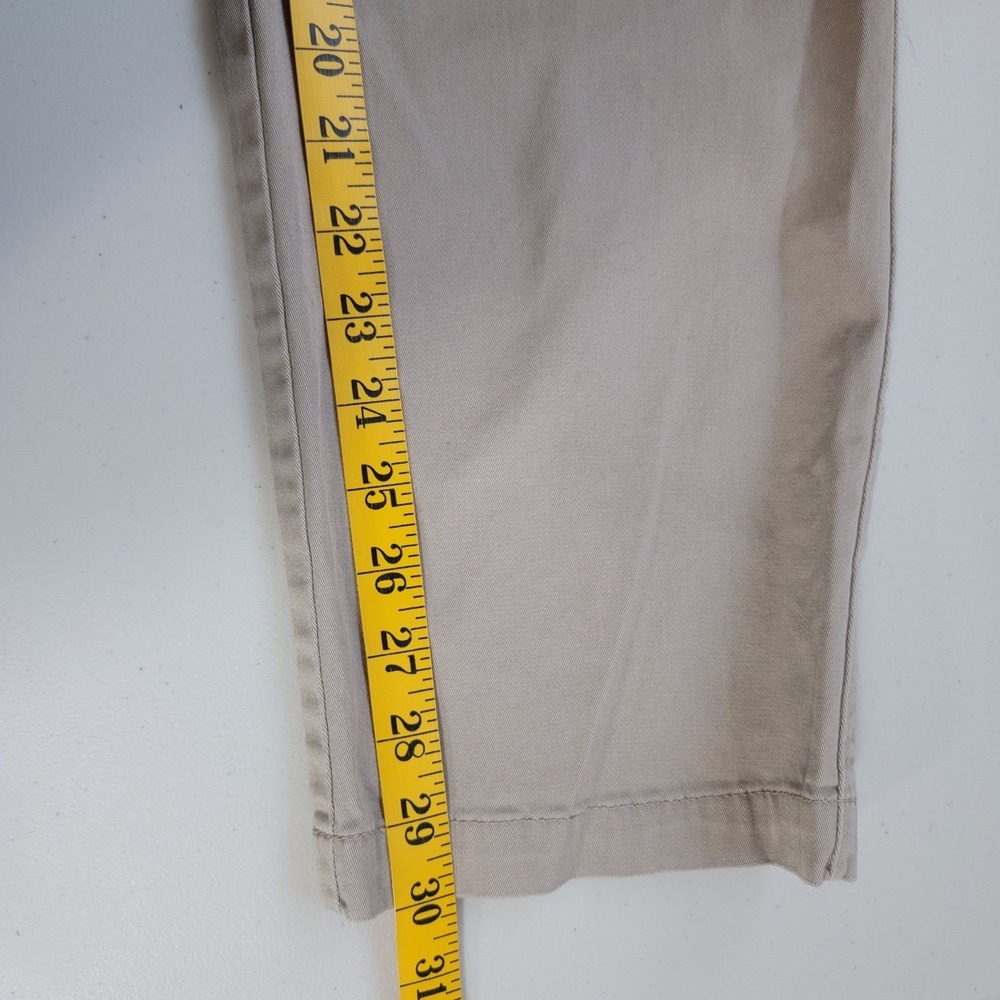 Khakis & Co Tummy Slimming Chino Pants Women 12 Tan Flexible Waist - Picture 5 of 7